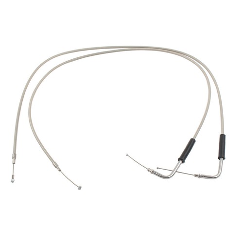 110cm Stainless Throttle Cable Fits Harley Sportster XL1200 883 Dyna Road King - Bild 3 von 8