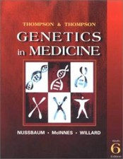 Thompson  Thompson Genetics in Medicine, Sixth Edition - Paperback - GOOD