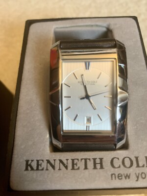 Kenneth Cole Reaction watch silver tone KC1395 P93-06 black