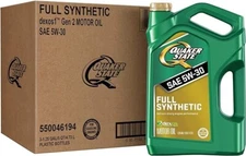 Quaker State Gen 3 Full Synthetic Dexos 5W-30 Motor Oil (5-Quart, Case of 3)