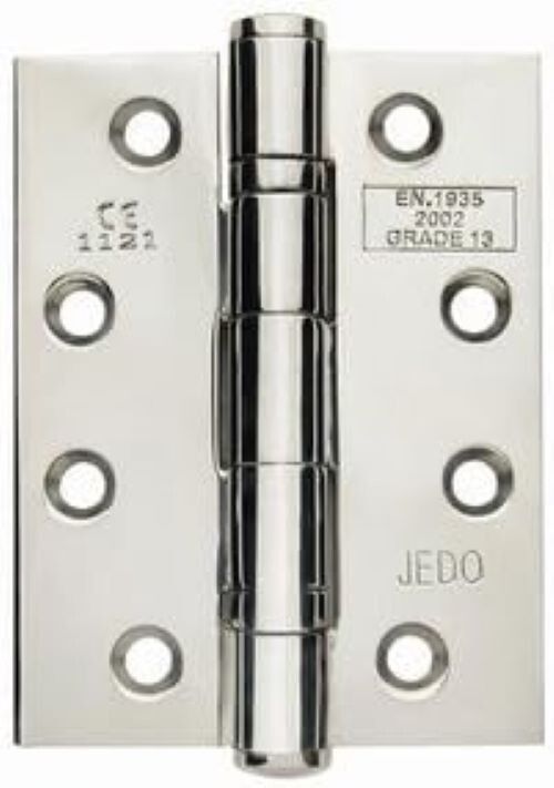 JEDO J9500SSS BALL BEARING HINGE 102 x 76 x 3mm DOUBLE PACK FRELAN HARDWARE BNIB