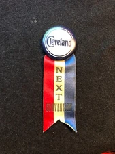 1920 Republican National Convention, Cleveland Next Convention, Button & Ribbon