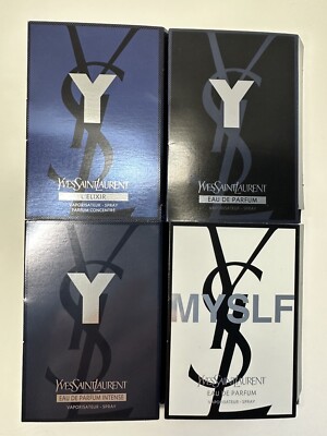 YVES SAINT LAURENT YSL MENS 4PC SAMPLE SET  - 1.2 ml/0.04 oz