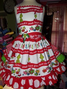 grinch girls dress