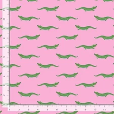 Dear Stella Croc My World STELLA D2603 Pink Croc My World Cotton