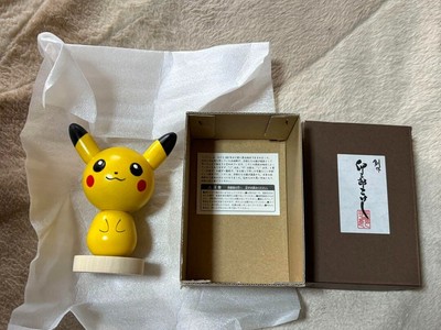 Pokemon Usaburo Kokeshi Pikachu Wood Doll Creative Figure Japan Center Limited