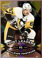 2023-24 UD Tim Hortons Point Leaders #PL-15 Sidney Crosby Pittsburgh Penguins