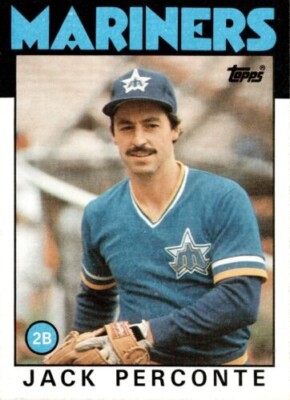 1986 Topps  #146  Jack Perconte   Second Base  Seattle Mariners  FREE shipping