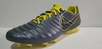 Size 5 - Nike Tiempo Legend 7 Elite FG Dark Grey Opti Yellow for