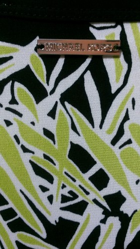 NEW! MICHAEL Michael Kors Bamboo-Print Maxi Dress Size P/M - Picture 7 of 9