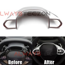 For Peugeot 3008 GT 2016-2020 Matte Steering Wheel Switch Button Cover Trim