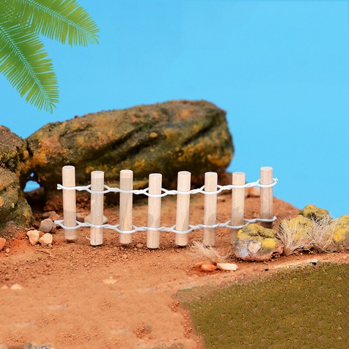Miniature Wood Fence Mini Small Fence Fairy Garden Kit Fit For Succulents DIY - Picture 12 of 60