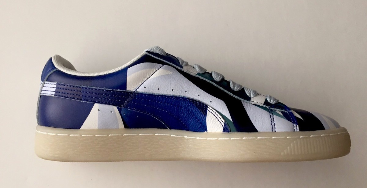 Puma X Careaux Basket Graphic Twilight Blue Halogen Blue 363435-01