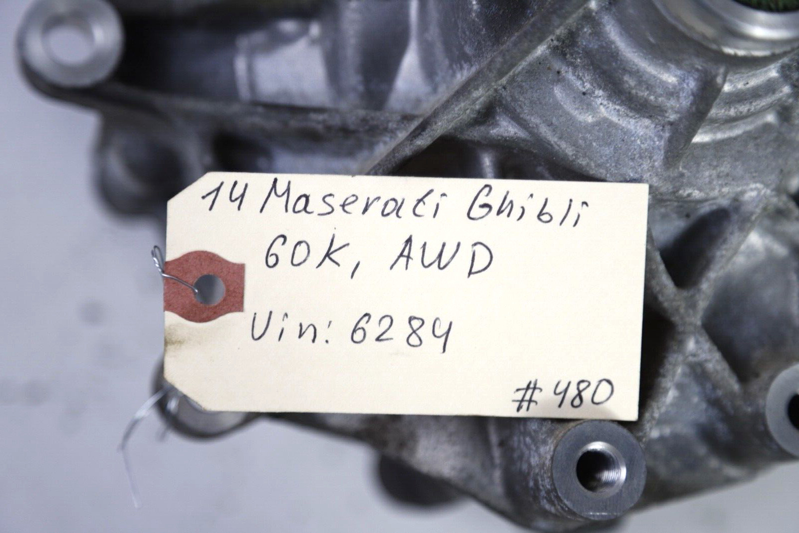 2014-2016 MASERATI GHIBLI AWD FRONT DIFFERENTIAL OEM 06700077220