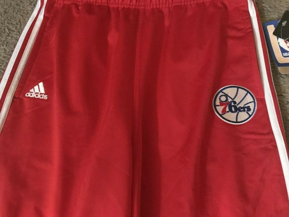 PANTALONES DEPORTIVOS PHILADELPHIA 76ERS SIXERS ADIDAS NBA Niños Pequeños 5/6 Nuevos con Etiquetas $30 Foto 2 de 3