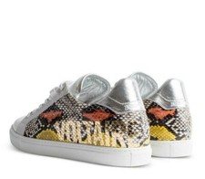 ZADIG VOLTAIRE Women's White Zv1747 Wild Print Multi Sneakers Shoes Sz 37 US 7