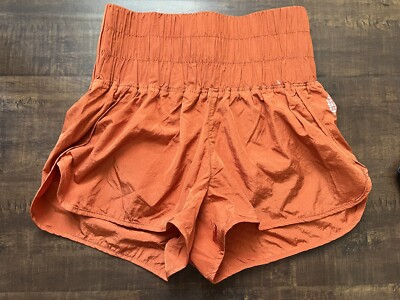 Short Free People FP Mouvement – Taille M, Marron, Style Sweat Athlétique, Doublé