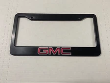 For GMC Black Plastic License Plate Frame Truck Car SUV NEW US