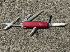 Red Victorinox Ranger Pocket Knife Swiss Army Explorer Multi-Tool Blades - FS !!