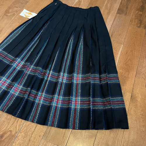 Neu mit Etikett Pendleton Holiday Tartan schwarz karierter Wollfaltenrock für Damen hergestellt in den USA 10 - Bild 11 von 11