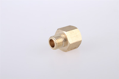 3 Pcs 1/8''PT x 1/4''PT Male to Female Thread Hex Bushing Pipe Fittings Adapter