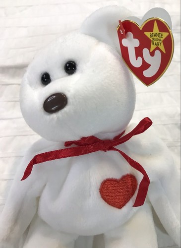 TY Beanie Baby Bear Valentino L'Orso Orso San Valentino - Foto 9 di 14