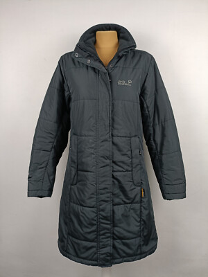 JACK WOLFSKIN MICROGUARD STORMLOCK ACTIVE Women's Gray Parka ! size