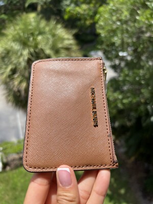 ☆Michael Kors☆ JET SET TRAVEL コインケース LUGGAGE♪ Michael Kors Jet Set Travel Small Leather Top Zip Coin Pouch