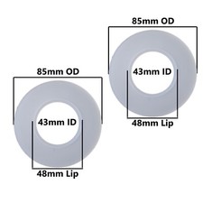 Flush Valve Seal 85 mm OD, 43 mm ID, 49 mm LD 2pack 
