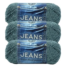 (3 Pack) Lion Brand Yarn 505-150Y Jeans Yarn, Vintage
