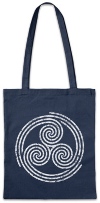 TRISKELION SYMBOL II Stofftasche Einkaufstasche Nordic Celtic Larp Vikings Thor