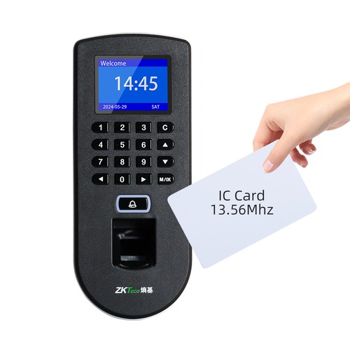 Zkteco F19 ID/IC Zutrittskontrollsystem TCP/IP biometrische Fingerabdruck Zeit Uhr - Bild 14 von 16