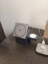 Anker 3-in-1 Cube Charger Stand with MagSafe, Foldable for iPhone/Watch - Gray
