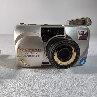 Olympus Stylus Zoom 140 Deluxe 35mm Point & Shoot Film Camera W/Manual Tested