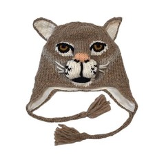Arts of Ecuador Youth Cougar Hat, 19"-22" Wool with Acrylic Lining