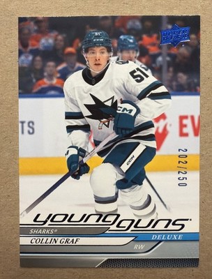 2024-25 Upper Deck Series 1 Young Guns Deluxe /250 Collin Graf #223 Rookie RC