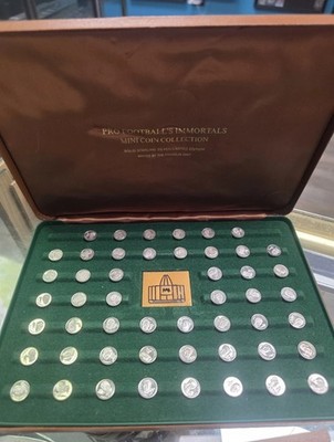 1973 Franklin Mint Pro Football Hall of Fame Immortals Sterling Silver Coin Set