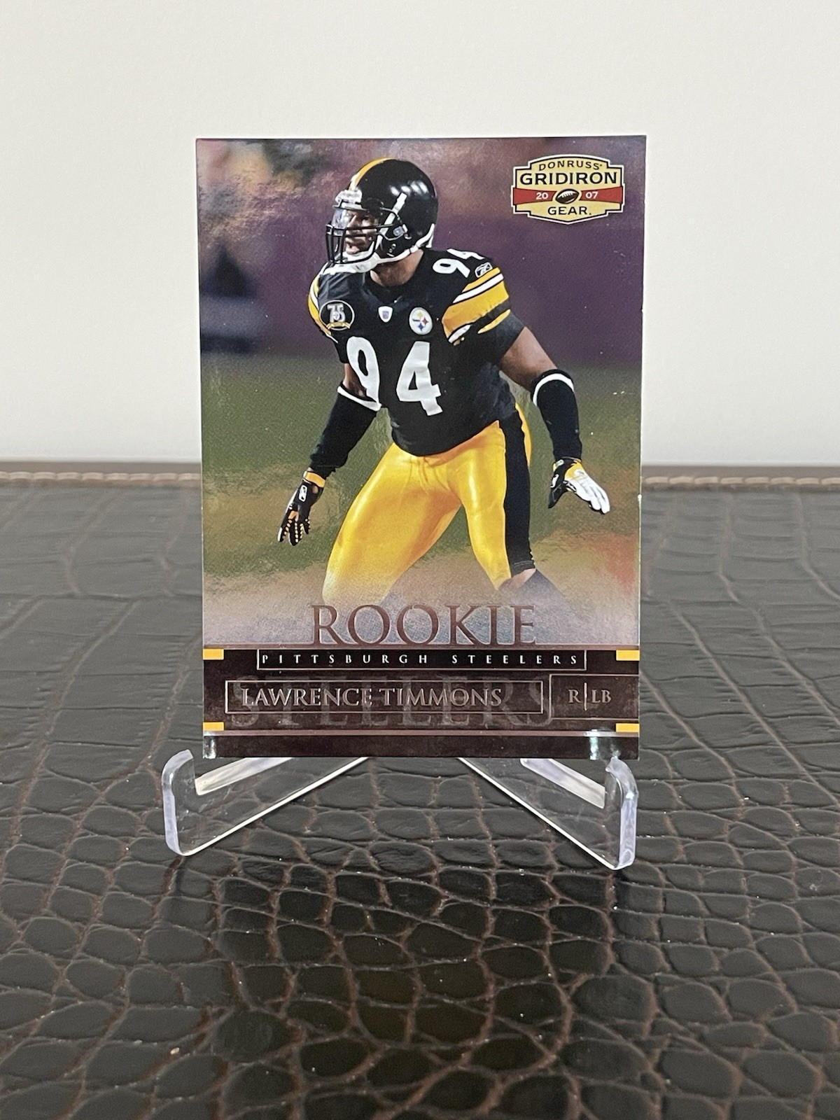 LaMarr Woodley Donruss Gridiron Gear #160 Base