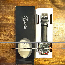 Geneva Quartz Quarz Analog Armbanduhr, schwarzes Zifferblatt, Lederband …