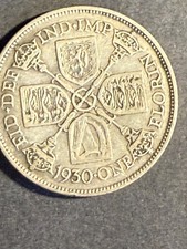 royal mint KING GEORGE V TWO SHILLING COIN 1930 SILVER FLORIN good condition
