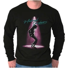 Michael Jackson Toe Stand Spotlight Dance Long Sleeve Tshirt for Men or Women