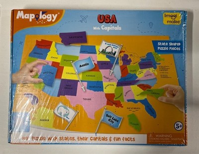 Mapology USA Map with Capitals | Learning States and Capitals | US Geography NEW
