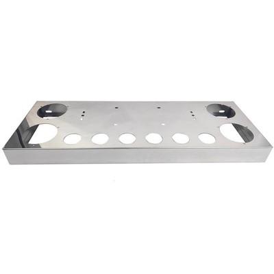 Tail Light Panel Stainless Steel Rear Center Light Panel with Four 4'' and Six...
