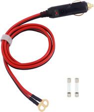 Heavy Duty 13AWG Male to Cigarette Lighter Male Plug, 12V Car Power Adapter Repl