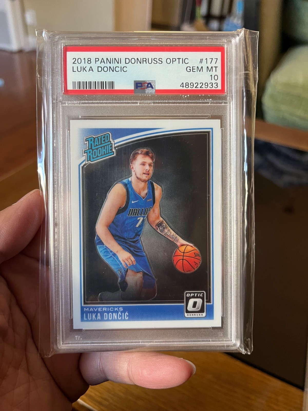 2018 PANINI DONRUSS OPTIC #177 LUKA DONCIC ROOKIE RC PSA 10