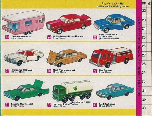 Matchbox Regular Wheels / MB 31 C2 Lincoln Continental / 1964 MIB / Very Clean - Picture 6 of 6