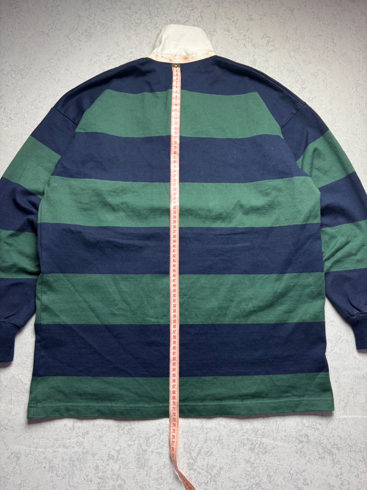 Vintage 90s Canterbury New Zealand Rugby Shirt Blue Green Stripes L