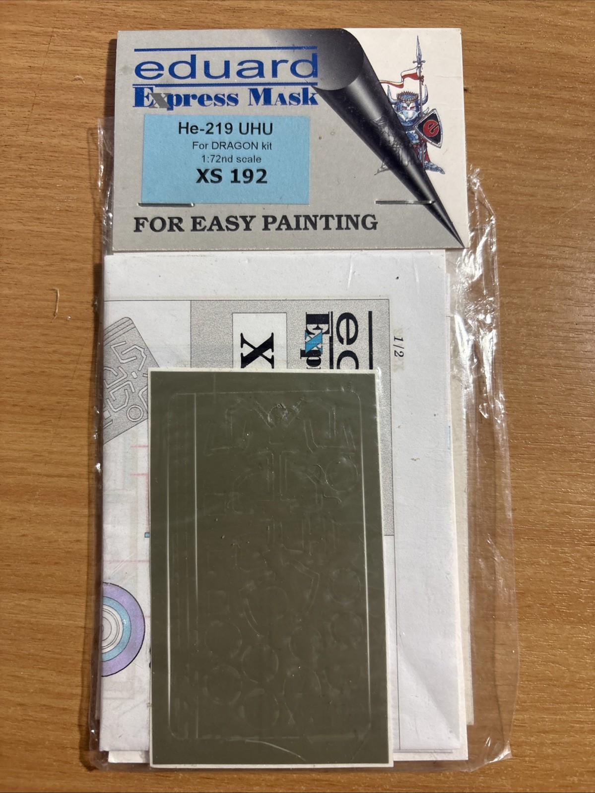 Eduard Paint Mask He 219 Uhu for Dragon Model Kit 1:72 XS192