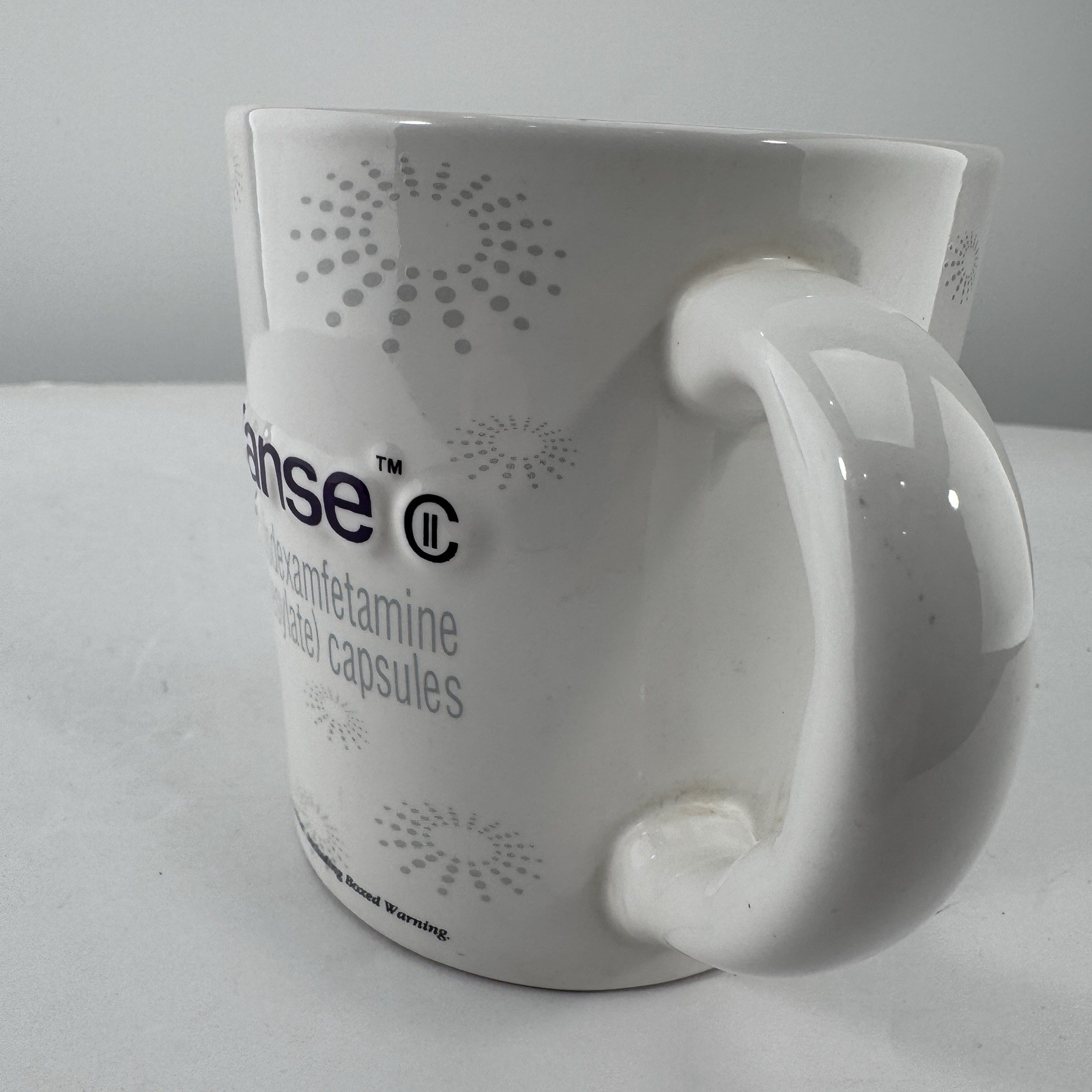 Rare Vyvanse Pharmaceutical Mug Collectable Ceramic Cup 3D 2007