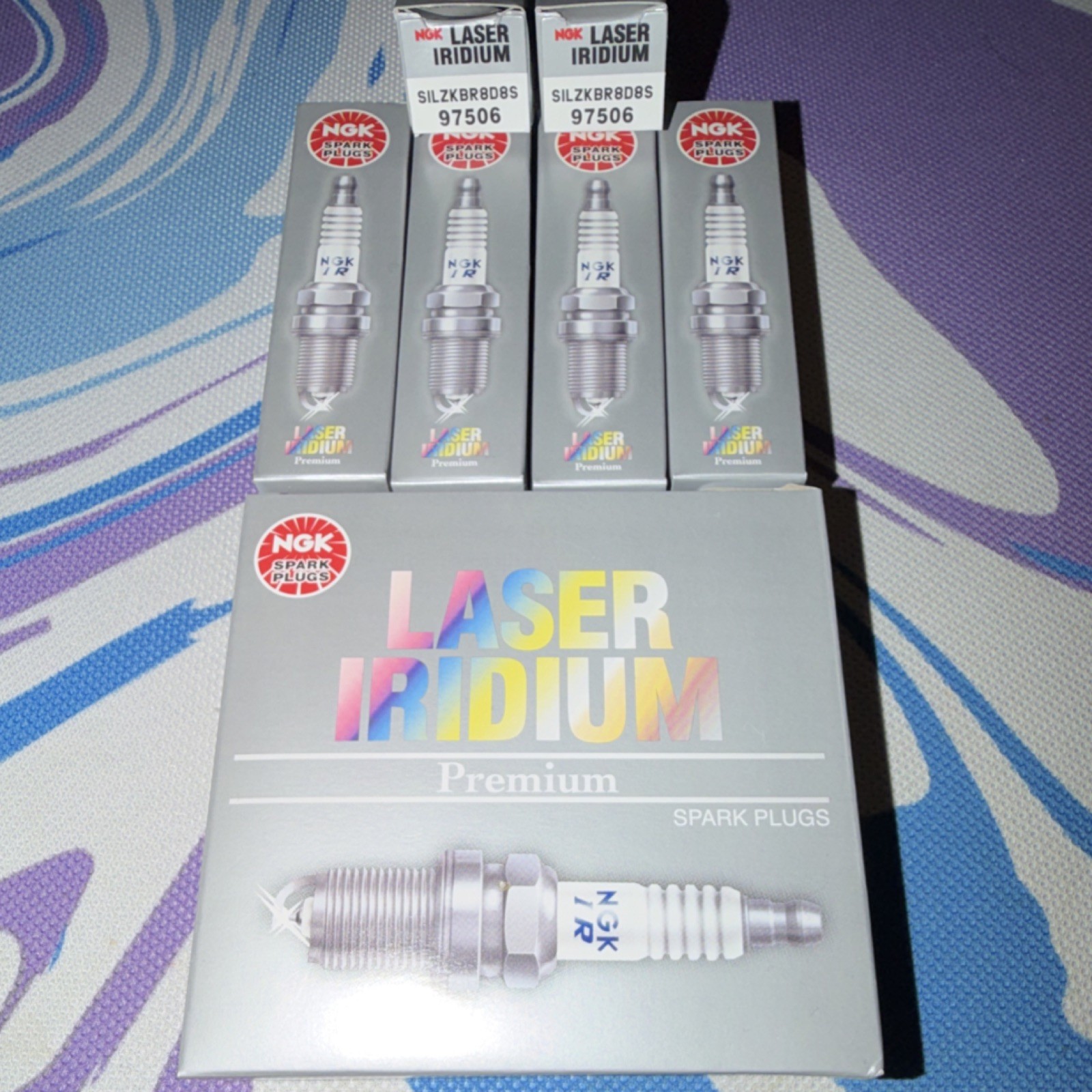 6PK NGK LASER IRIDIUM SPARK PLUGS SILZKBR8D8S no.97506